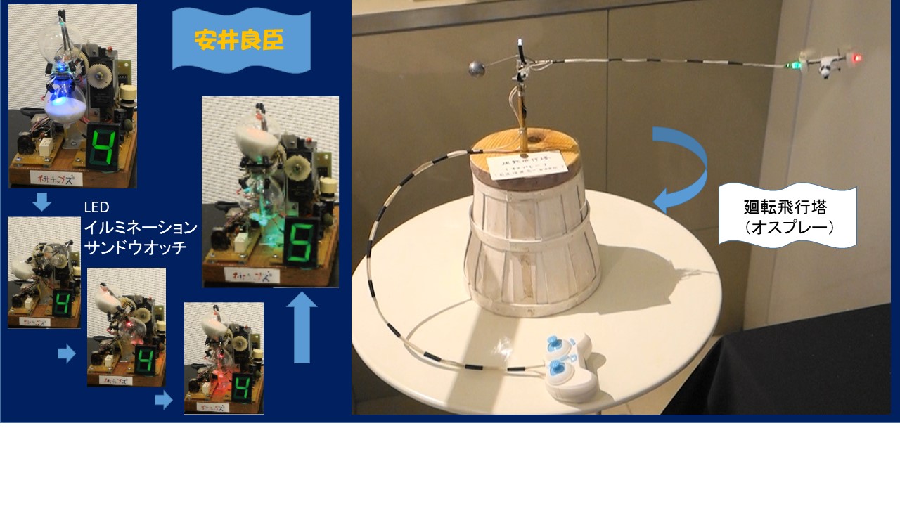 砂時計が回転を始めるとLEDも変化します。オスプレーはドローンの操縦と同じ。一目、あるいは一触のその時から・・・が伝わるかな？